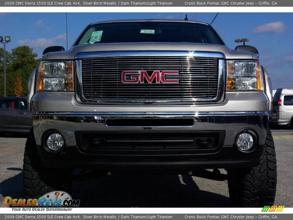 2009 GMC Sierra 1500 SLE Crew Cab 4x4 Silver Birch Metallic / Dark Titanium/Light Titanium Photo #3