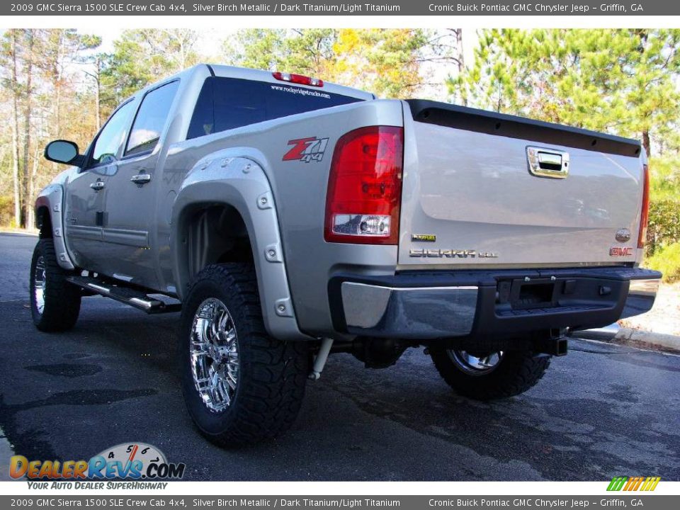 2009 GMC Sierra 1500 SLE Crew Cab 4x4 Silver Birch Metallic / Dark Titanium/Light Titanium Photo #8