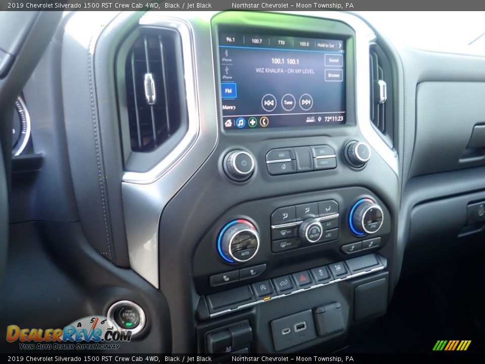 2019 Chevrolet Silverado 1500 RST Crew Cab 4WD Black / Jet Black Photo #17