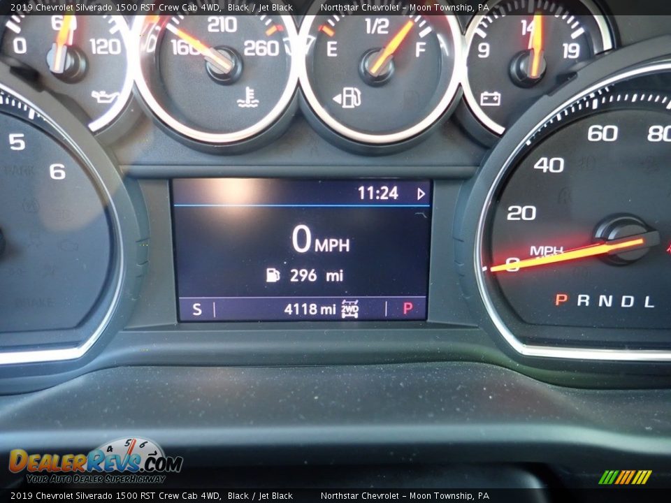 2019 Chevrolet Silverado 1500 RST Crew Cab 4WD Black / Jet Black Photo #19