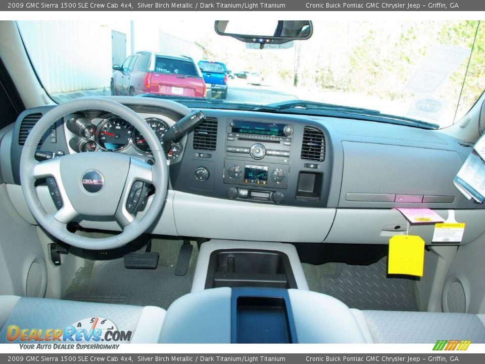 2009 GMC Sierra 1500 SLE Crew Cab 4x4 Silver Birch Metallic / Dark Titanium/Light Titanium Photo #18