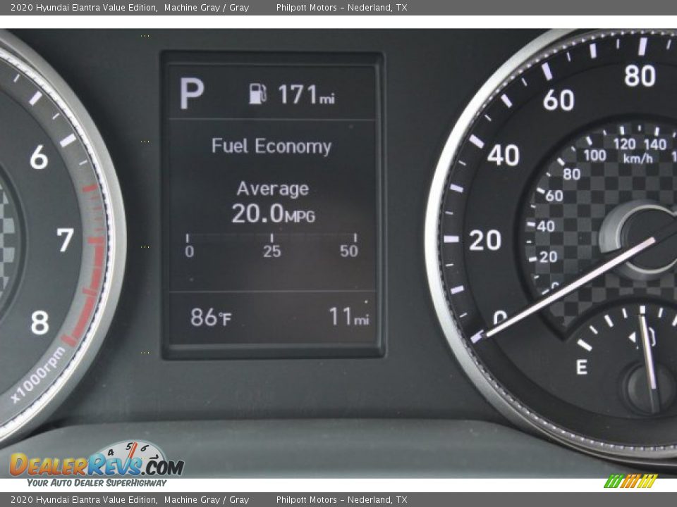 2020 Hyundai Elantra Value Edition Machine Gray / Gray Photo #14