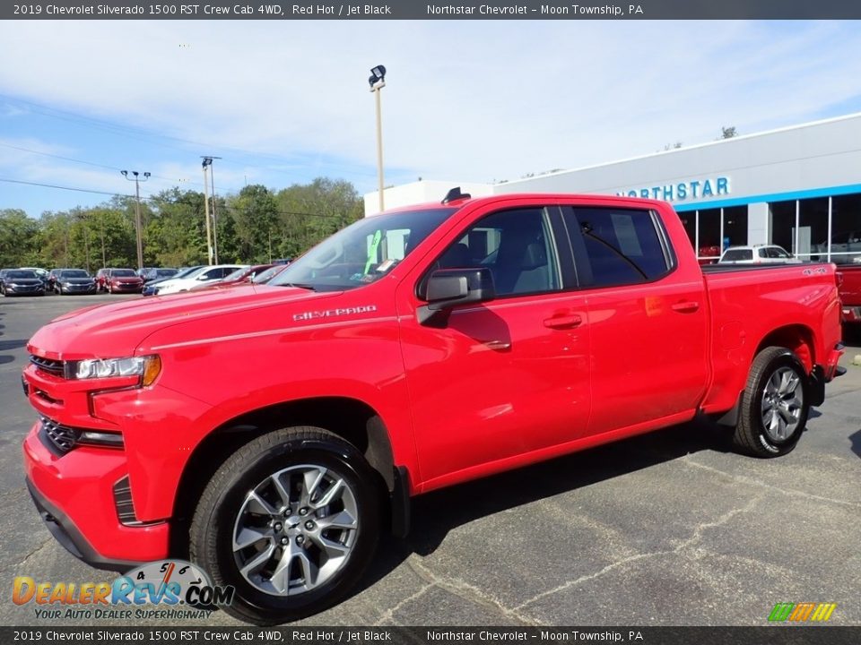 2019 Chevrolet Silverado 1500 RST Crew Cab 4WD Red Hot / Jet Black Photo #1