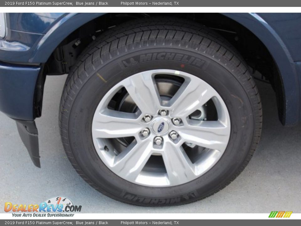 2019 Ford F150 Platinum SuperCrew Blue Jeans / Black Photo #5