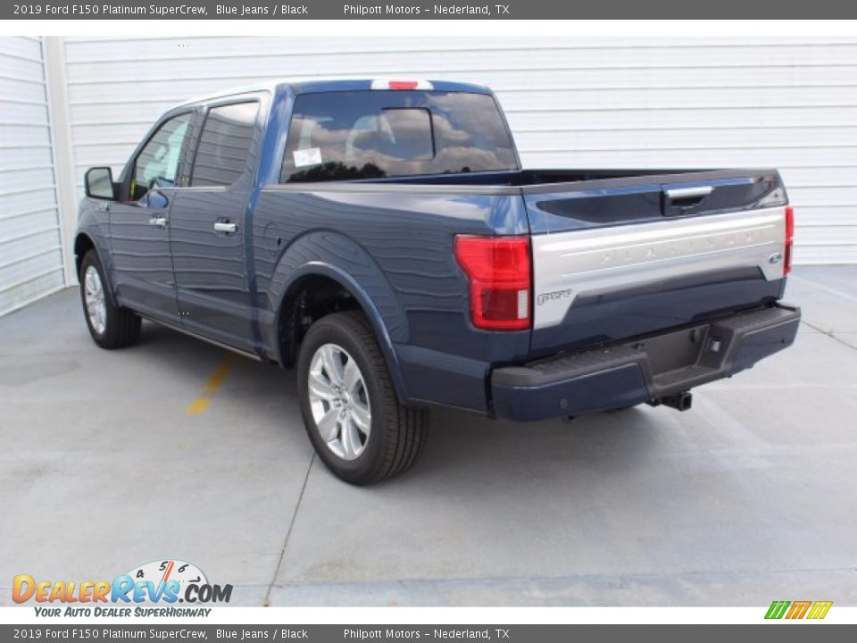 2019 Ford F150 Platinum SuperCrew Blue Jeans / Black Photo #6