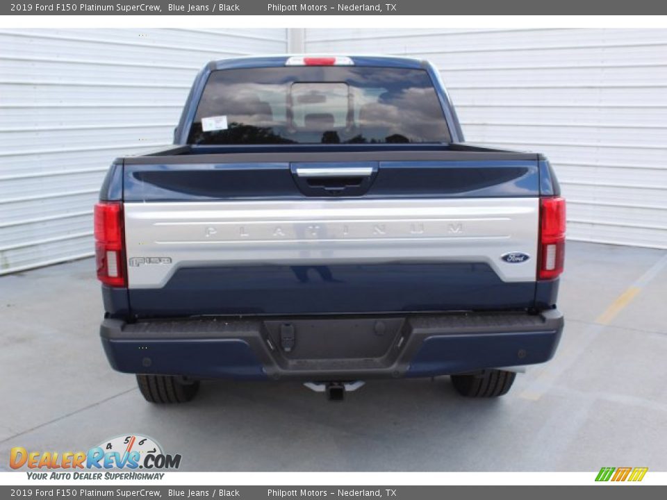 2019 Ford F150 Platinum SuperCrew Blue Jeans / Black Photo #7