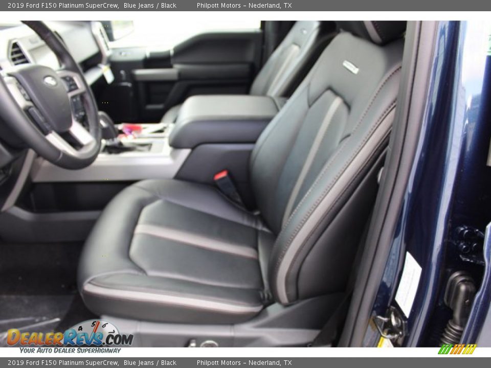 2019 Ford F150 Platinum SuperCrew Blue Jeans / Black Photo #10