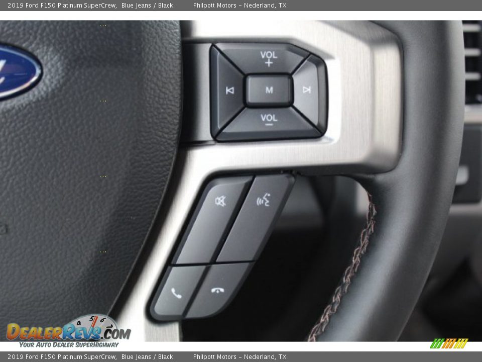 2019 Ford F150 Platinum SuperCrew Blue Jeans / Black Photo #13