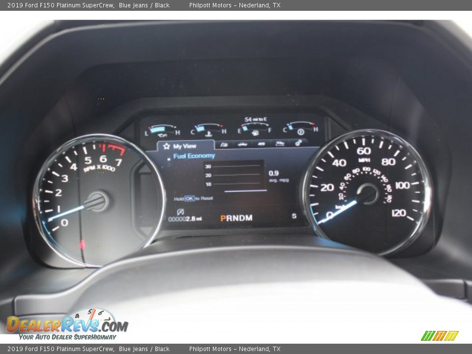 2019 Ford F150 Platinum SuperCrew Blue Jeans / Black Photo #14