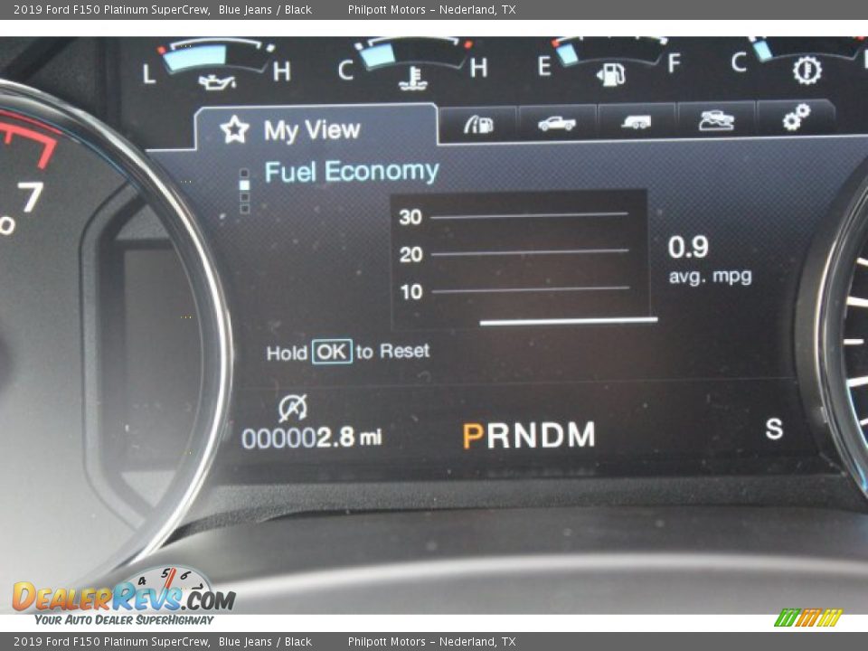 2019 Ford F150 Platinum SuperCrew Blue Jeans / Black Photo #15