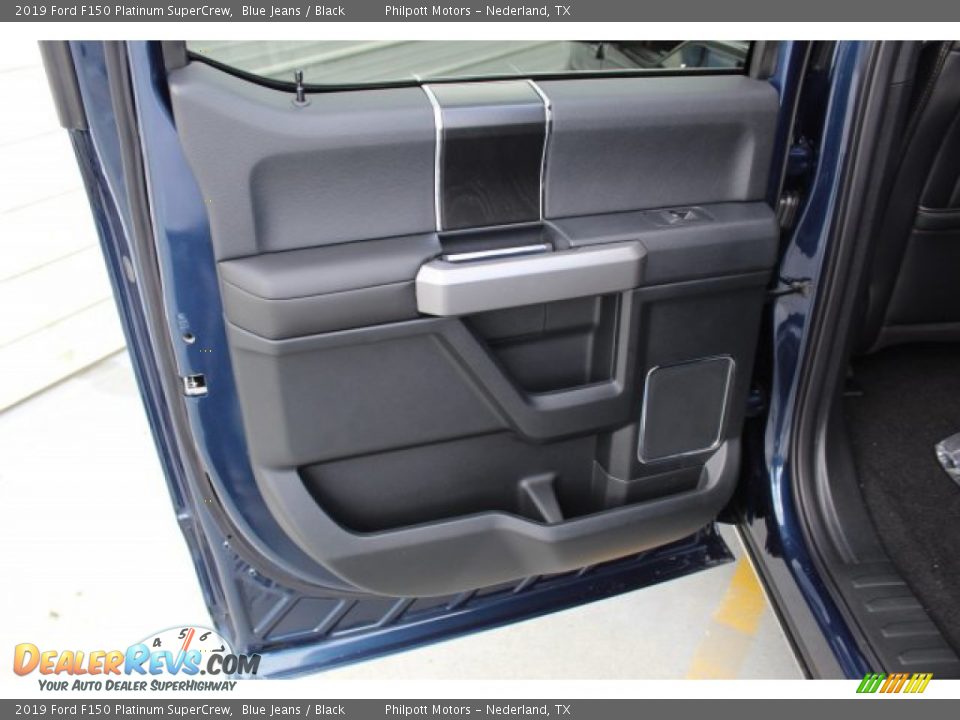 2019 Ford F150 Platinum SuperCrew Blue Jeans / Black Photo #20