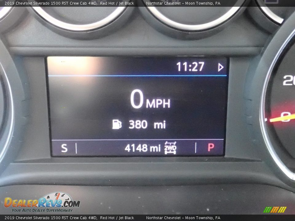2019 Chevrolet Silverado 1500 RST Crew Cab 4WD Red Hot / Jet Black Photo #19