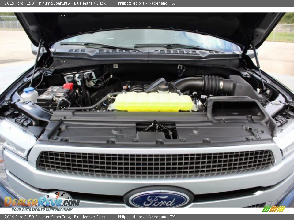 2019 Ford F150 Platinum SuperCrew Blue Jeans / Black Photo #25