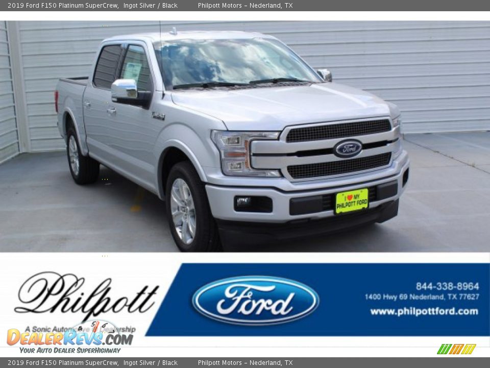 2019 Ford F150 Platinum SuperCrew Ingot Silver / Black Photo #1