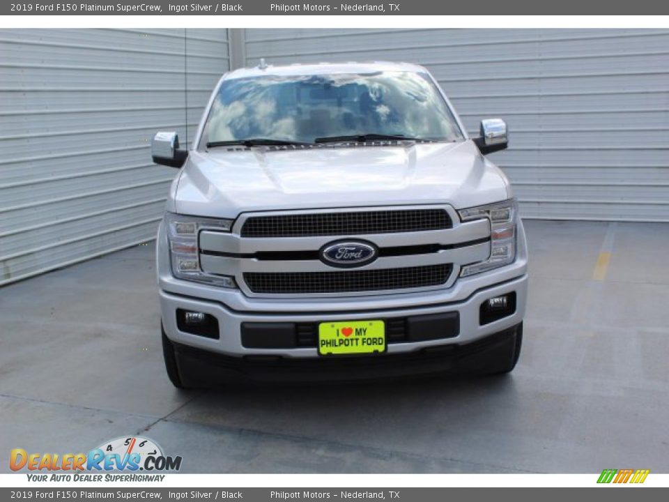 2019 Ford F150 Platinum SuperCrew Ingot Silver / Black Photo #3