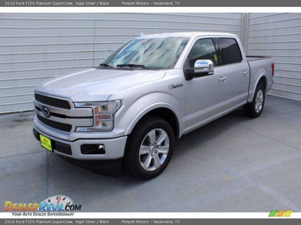 2019 Ford F150 Platinum SuperCrew Ingot Silver / Black Photo #4