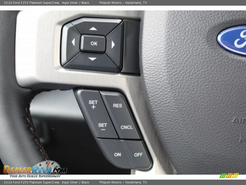 2019 Ford F150 Platinum SuperCrew Ingot Silver / Black Photo #12