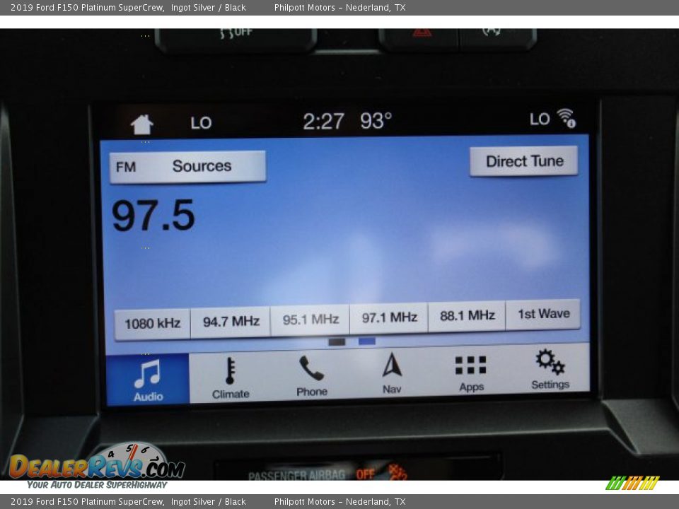 2019 Ford F150 Platinum SuperCrew Ingot Silver / Black Photo #16