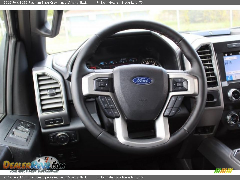 2019 Ford F150 Platinum SuperCrew Ingot Silver / Black Photo #23