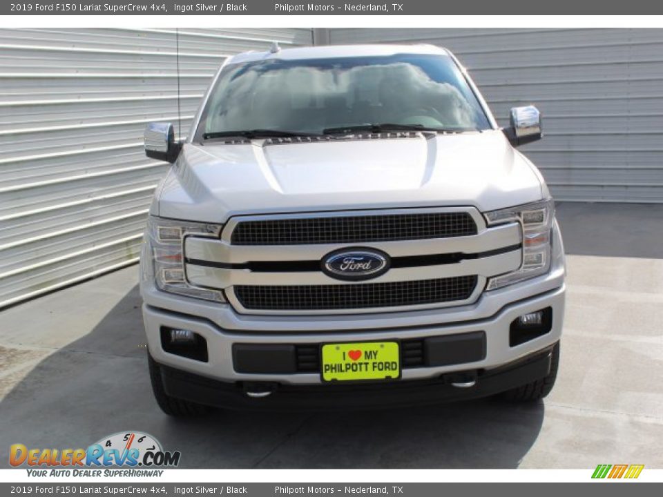 2019 Ford F150 Lariat SuperCrew 4x4 Ingot Silver / Black Photo #3