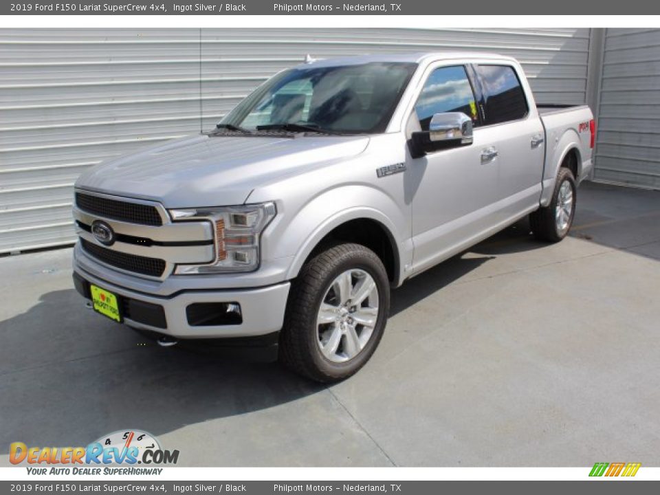 2019 Ford F150 Lariat SuperCrew 4x4 Ingot Silver / Black Photo #4
