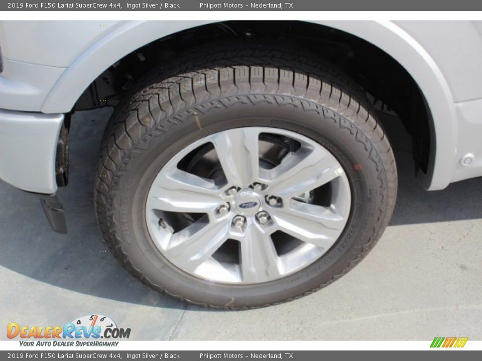 2019 Ford F150 Lariat SuperCrew 4x4 Ingot Silver / Black Photo #5