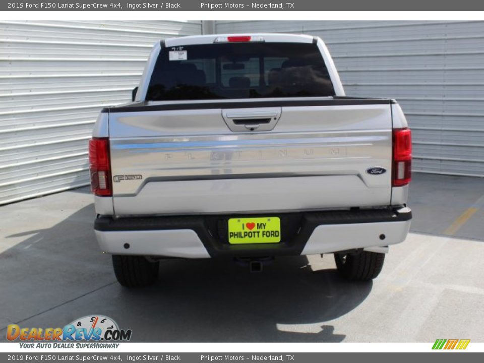2019 Ford F150 Lariat SuperCrew 4x4 Ingot Silver / Black Photo #7