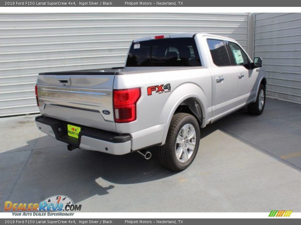 2019 Ford F150 Lariat SuperCrew 4x4 Ingot Silver / Black Photo #8