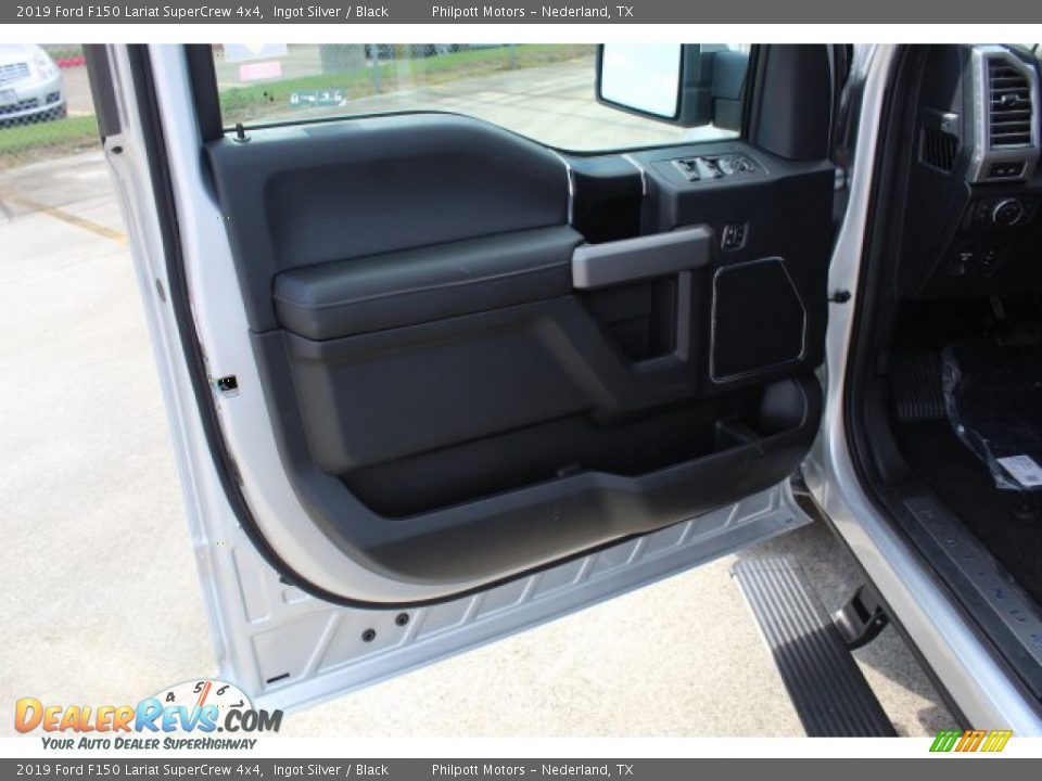 2019 Ford F150 Lariat SuperCrew 4x4 Ingot Silver / Black Photo #9