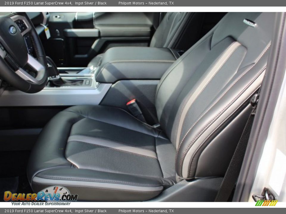 2019 Ford F150 Lariat SuperCrew 4x4 Ingot Silver / Black Photo #10