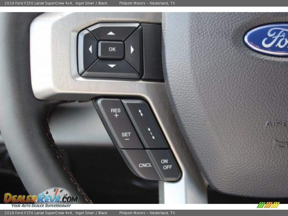 2019 Ford F150 Lariat SuperCrew 4x4 Ingot Silver / Black Photo #12
