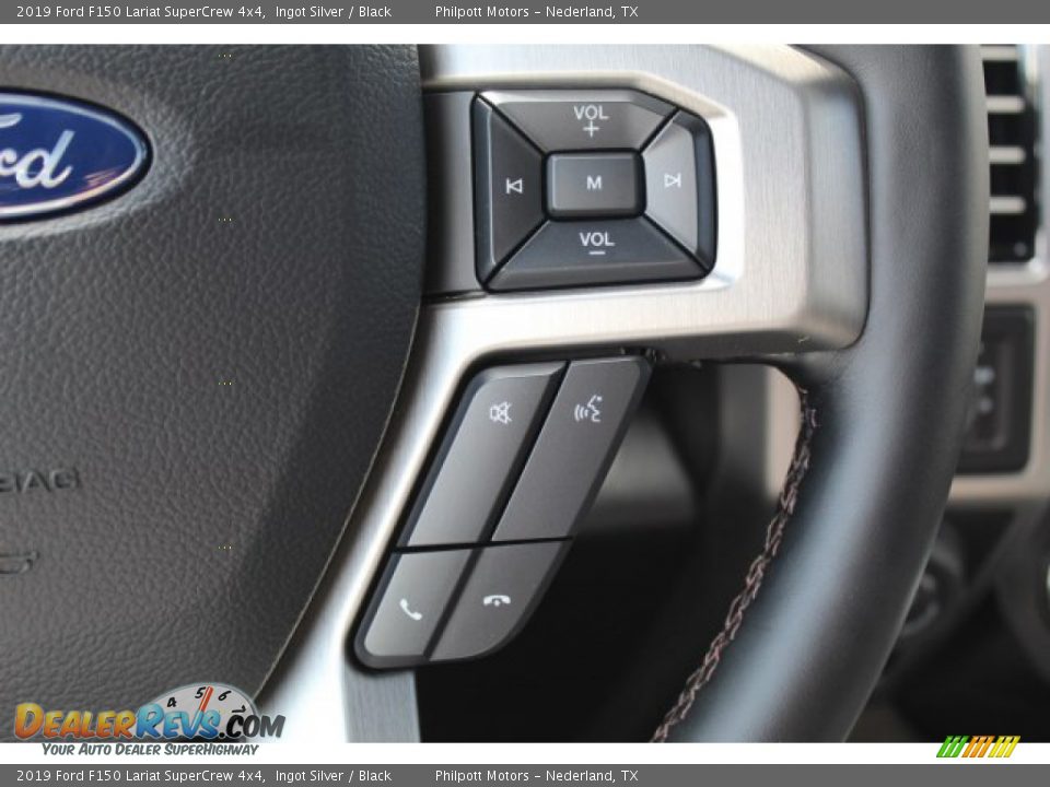 2019 Ford F150 Lariat SuperCrew 4x4 Ingot Silver / Black Photo #13