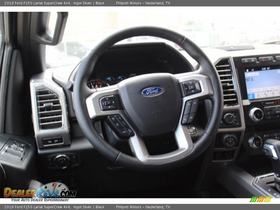 2019 Ford F150 Lariat SuperCrew 4x4 Ingot Silver / Black Photo #23