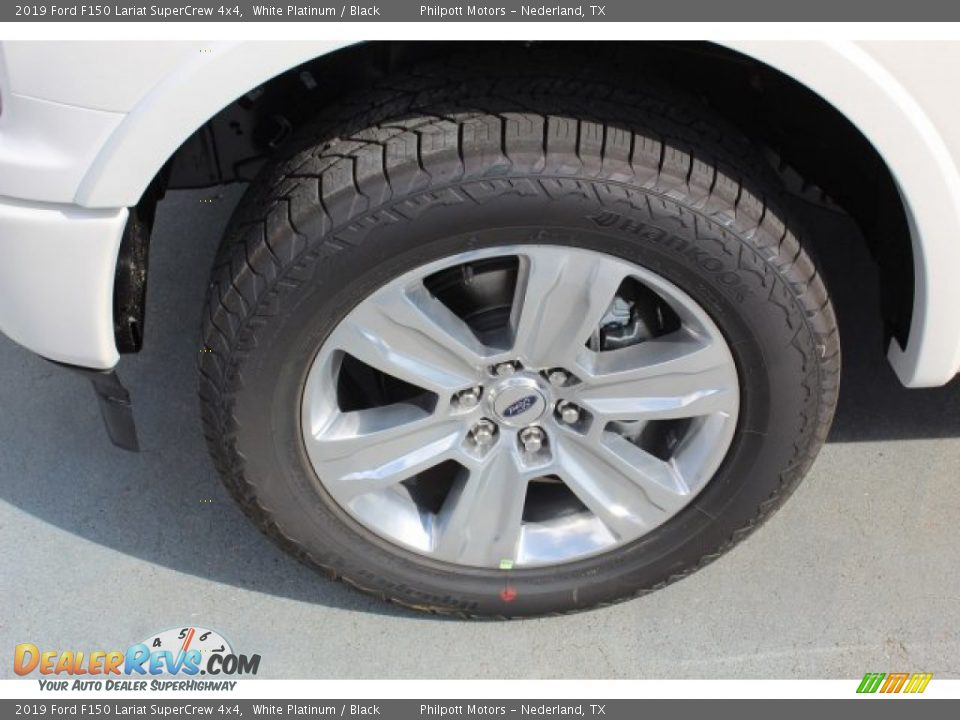 2019 Ford F150 Lariat SuperCrew 4x4 White Platinum / Black Photo #5