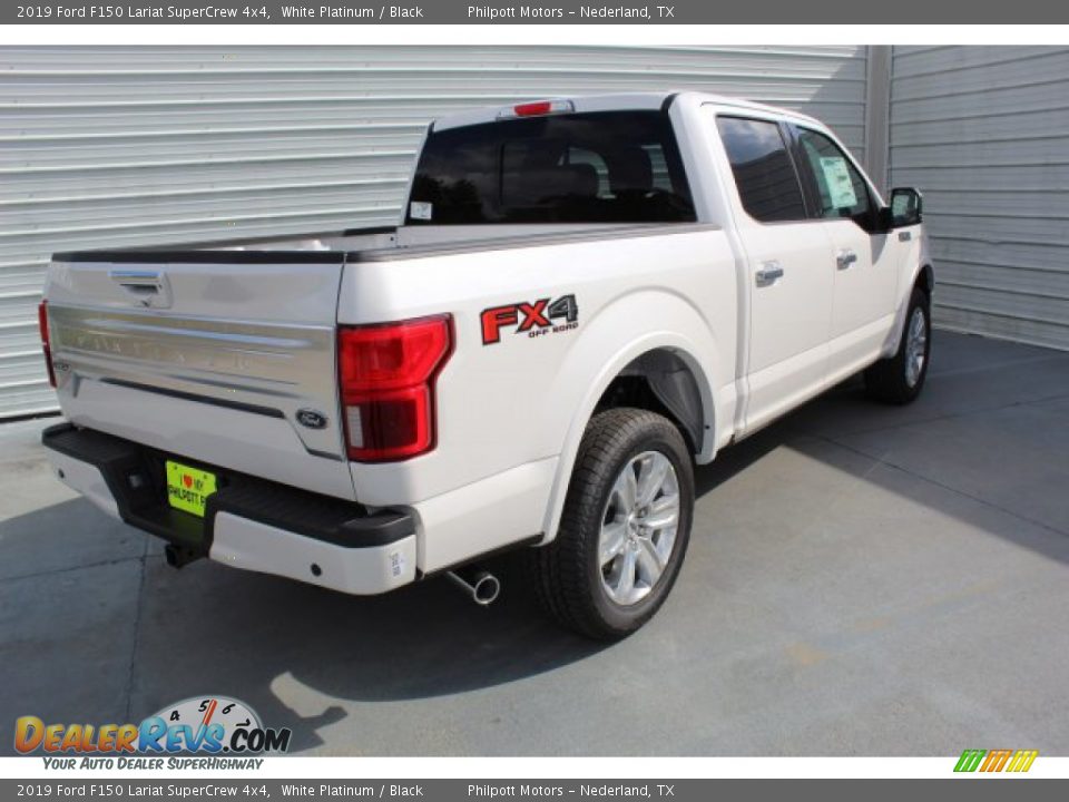 2019 Ford F150 Lariat SuperCrew 4x4 White Platinum / Black Photo #8