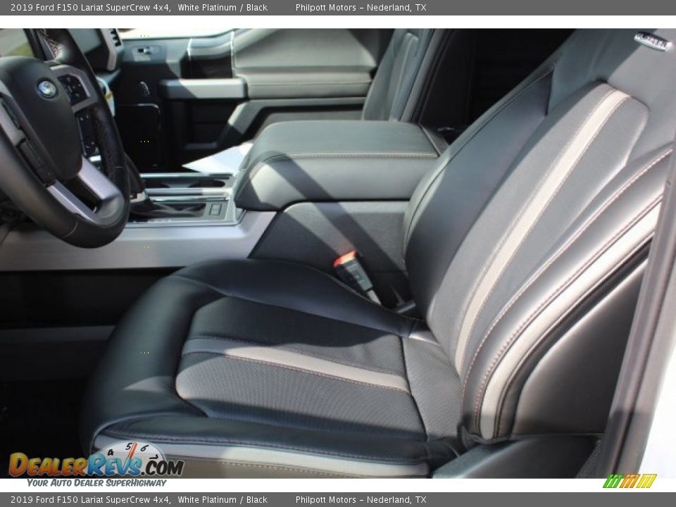 2019 Ford F150 Lariat SuperCrew 4x4 White Platinum / Black Photo #10