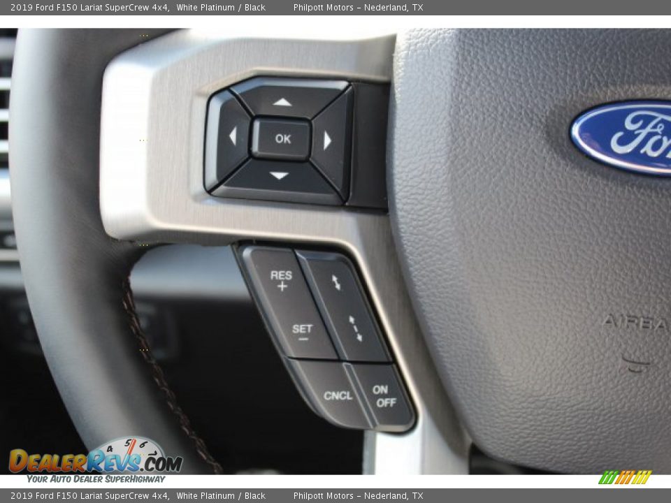 2019 Ford F150 Lariat SuperCrew 4x4 White Platinum / Black Photo #12