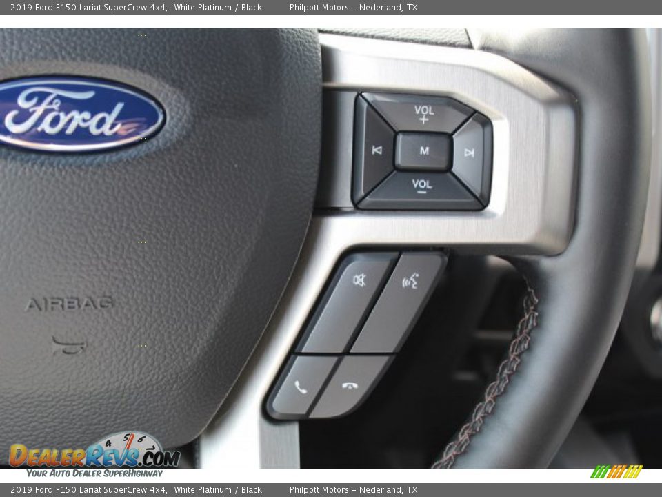 2019 Ford F150 Lariat SuperCrew 4x4 White Platinum / Black Photo #13