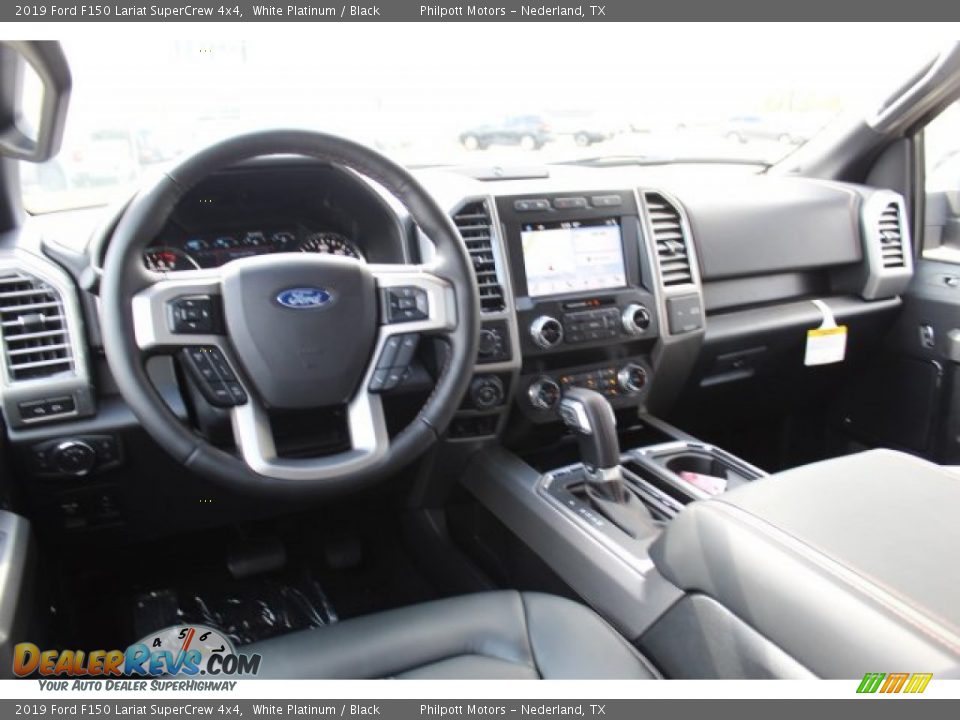 2019 Ford F150 Lariat SuperCrew 4x4 White Platinum / Black Photo #22