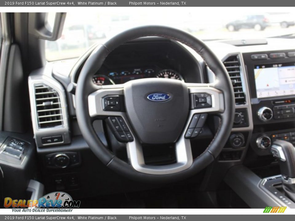 2019 Ford F150 Lariat SuperCrew 4x4 White Platinum / Black Photo #23