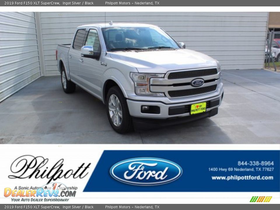 2019 Ford F150 XLT SuperCrew Ingot Silver / Black Photo #1