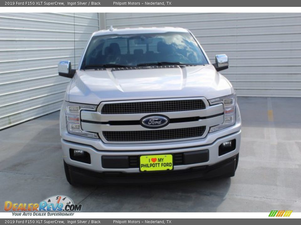 2019 Ford F150 XLT SuperCrew Ingot Silver / Black Photo #3
