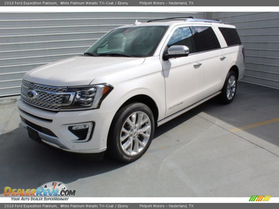2019 Ford Expedition Platinum White Platinum Metallic Tri-Coat / Ebony Photo #4