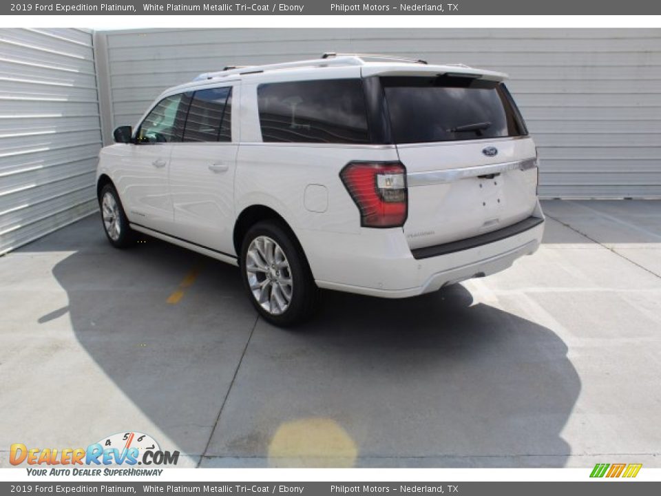 2019 Ford Expedition Platinum White Platinum Metallic Tri-Coat / Ebony Photo #7