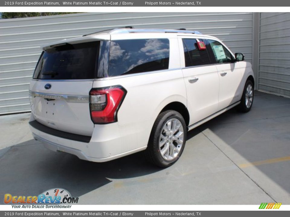 2019 Ford Expedition Platinum White Platinum Metallic Tri-Coat / Ebony Photo #9