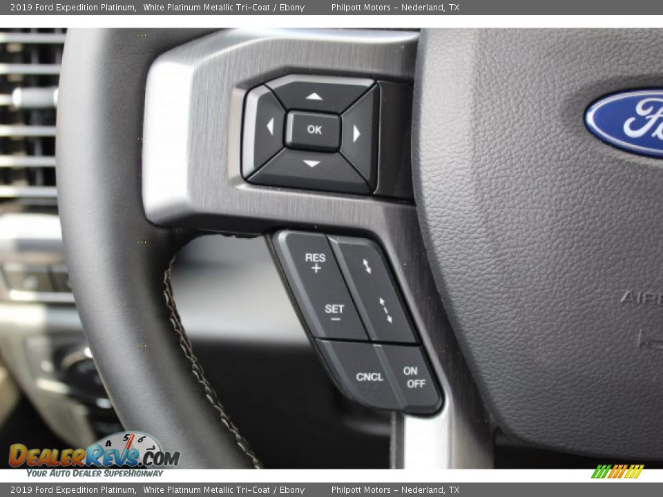 2019 Ford Expedition Platinum White Platinum Metallic Tri-Coat / Ebony Photo #13