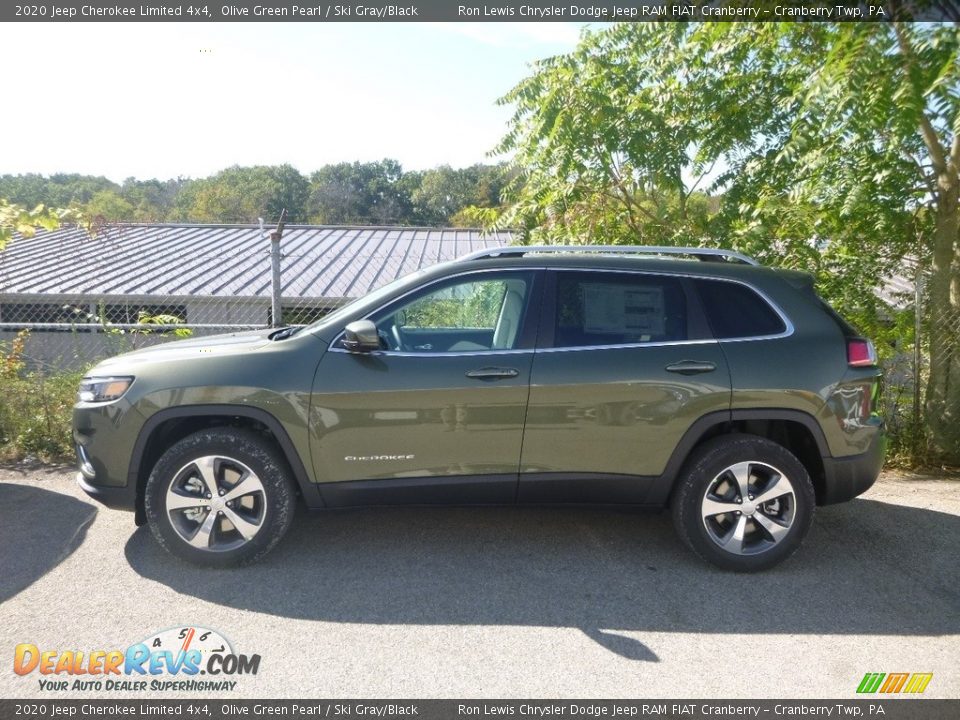 Olive Green Pearl 2020 Jeep Cherokee Limited 4x4 Photo #3