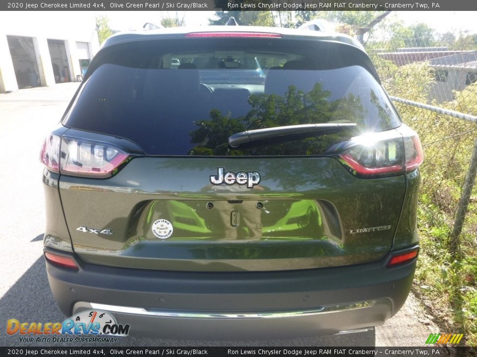 2020 Jeep Cherokee Limited 4x4 Olive Green Pearl / Ski Gray/Black Photo #6