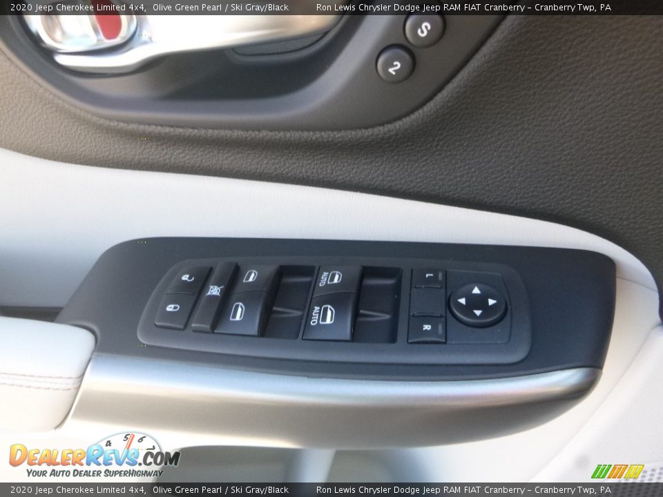2020 Jeep Cherokee Limited 4x4 Olive Green Pearl / Ski Gray/Black Photo #20