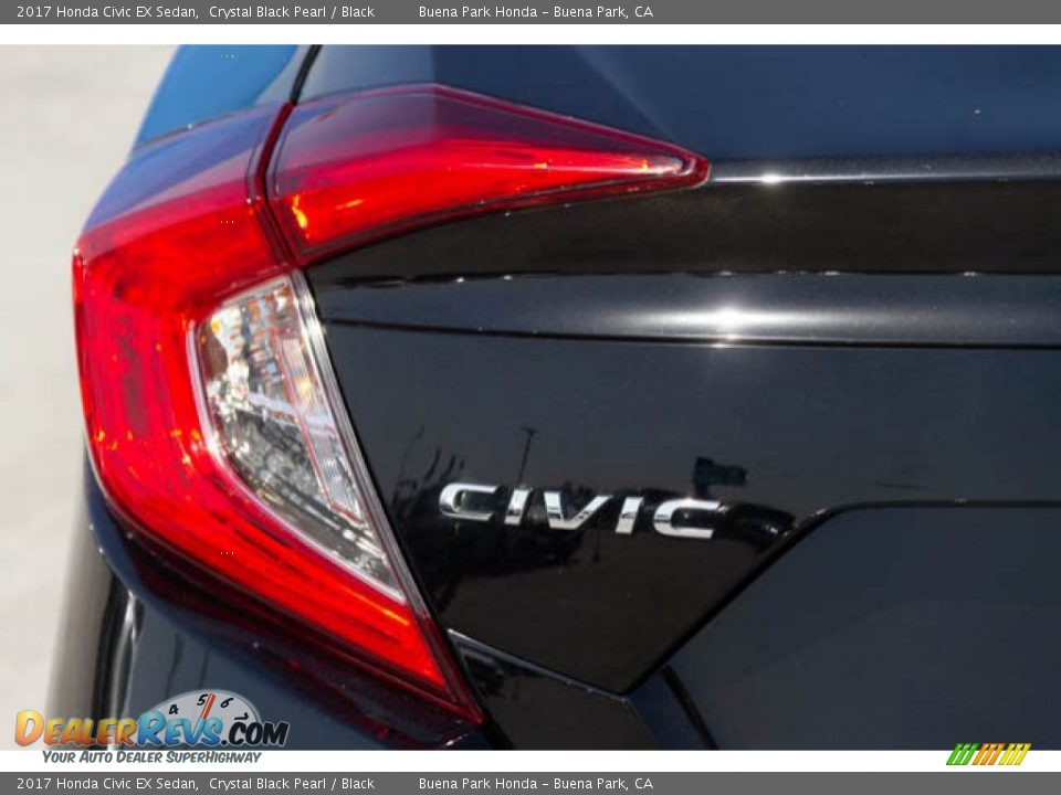 2017 Honda Civic EX Sedan Crystal Black Pearl / Black Photo #12